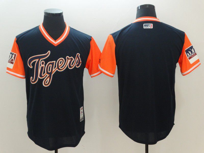 Men Detroit Tigers Blank Black New Rush Limited MLB Jerseys->youth mlb jersey->Youth Jersey